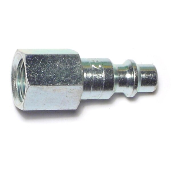 Midwest Fastener 1/4IP Zinc Plated Steel Female Air Hose Connectors 4PK 66544 - main